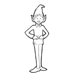 Dessin à colorier: Elfe (Personnages de fantasy et d'aventure) #93878 - Coloriages à Imprimer Gratuits