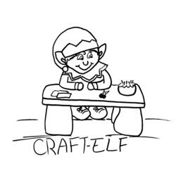 Dessin à colorier: Elfe (Personnages de fantasy et d'aventure) #93920 - Coloriages à Imprimer Gratuits