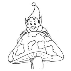 Dessin à colorier: Elfe (Personnages de fantasy et d'aventure) #93952 - Coloriages à Imprimer Gratuits