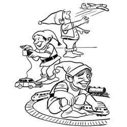 Dessin à colorier: Elfe (Personnages de fantasy et d'aventure) #94021 - Coloriages à Imprimer Gratuits