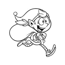 Dessin à colorier: Elfe (Personnages de fantasy et d'aventure) #94096 - Coloriages à Imprimer Gratuits