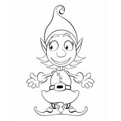 Dessin à colorier: Elfe (Personnages de fantasy et d'aventure) #94185 - Coloriages à Imprimer Gratuits