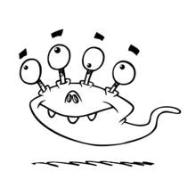 Dessins à colorier: Extraterrestre - Coloriages à Imprimer Gratuits
