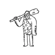 Dessins à colorier: Homme préhistorique - Coloriages à Imprimer Gratuits