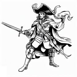 Dessins à colorier: Mousquetaire - Coloriages à Imprimer Gratuits