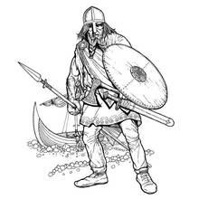 Dessins à colorier: Viking - Coloriages à Imprimer Gratuits