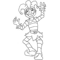 Dessin à colorier: Bouffon (Personnages fantastiques et d'aventure) #148641 - Coloriages à Imprimer Gratuits