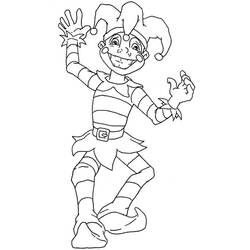Dessin à colorier: Bouffon (Personnages fantastiques et d'aventure) #148668 - Coloriages à Imprimer Gratuits
