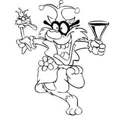 Dessin à colorier: Bouffon (Personnages fantastiques et d'aventure) #148890 - Coloriages à Imprimer Gratuits