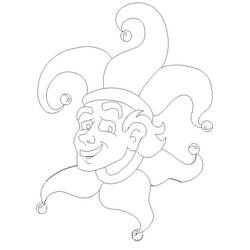 Dessin à colorier: Bouffon (Personnages fantastiques et d'aventure) #148891 - Coloriages à Imprimer Gratuits