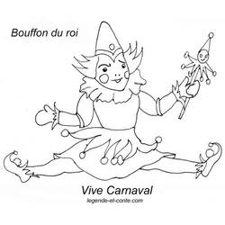 Dessin à colorier: Bouffon (Personnages fantastiques et d'aventure) #148892 - Coloriages à Imprimer Gratuits