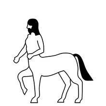 Dessin à colorier: Centaure (Personnages fantastiques et d'aventure) #149599 - Coloriages à Imprimer Gratuits