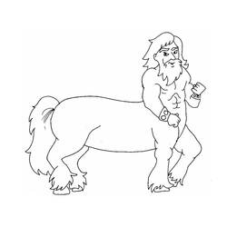 Dessin à colorier: Centaure (Personnages fantastiques et d'aventure) #209614 - Coloriages à Imprimer Gratuits
