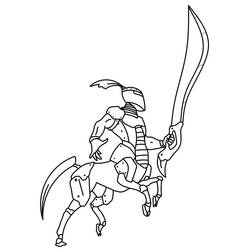 Dessin à colorier: Centaure (Personnages fantastiques et d'aventure) #209619 - Coloriages à Imprimer Gratuits