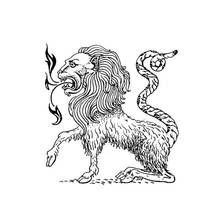 Dessin à colorier: Chimère (Personnages fantastiques et d'aventure) #149079 - Coloriages à Imprimer Gratuits