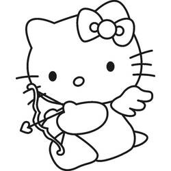 Dessin à colorier: Cupidon (Personnages fantastiques et d'aventure) #196286 - Coloriages à Imprimer Gratuits