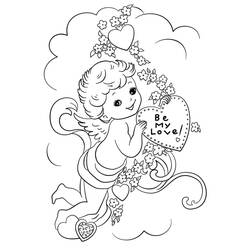 Dessin à colorier: Cupidon (Personnages fantastiques et d'aventure) #196290 - Coloriages à Imprimer Gratuits