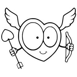 Dessin à colorier: Cupidon (Personnages fantastiques et d'aventure) #196294 - Coloriages à Imprimer Gratuits