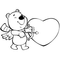 Dessin à colorier: Cupidon (Personnages fantastiques et d'aventure) #196307 - Coloriages à Imprimer Gratuits