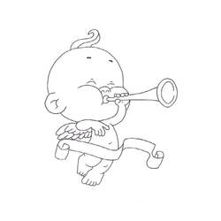 Dessin à colorier: Cupidon (Personnages fantastiques et d'aventure) #196310 - Coloriages à Imprimer Gratuits
