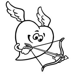 Dessin à colorier: Cupidon (Personnages fantastiques et d'aventure) #196314 - Coloriages à Imprimer Gratuits