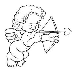 Dessin à colorier: Cupidon (Personnages fantastiques et d'aventure) #196320 - Coloriages à Imprimer Gratuits