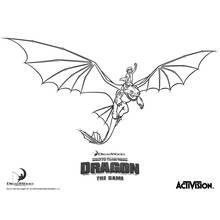Dessin à colorier: Dragon (Personnages fantastiques et d'aventure) #148557 - Coloriages à Imprimer Gratuits