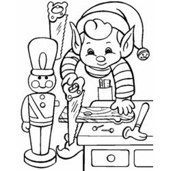 Dessin à colorier: Elfe (Personnages fantastiques et d'aventure) #93862 - Coloriages à Imprimer Gratuits