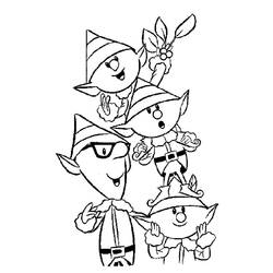 Dessin à colorier: Elfe (Personnages fantastiques et d'aventure) #93866 - Coloriages à Imprimer Gratuits