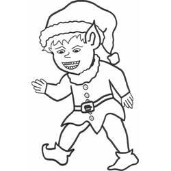Dessin à colorier: Elfe (Personnages fantastiques et d'aventure) #93868 - Coloriages à Imprimer Gratuits