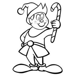 Dessin à colorier: Elfe (Personnages fantastiques et d'aventure) #93879 - Coloriages à Imprimer Gratuits