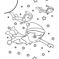 Dessin à colorier: Elfe (Personnages fantastiques et d'aventure) #93898 - Coloriages à Imprimer Gratuits