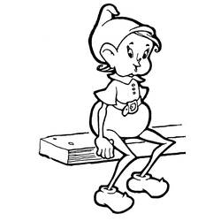 Dessin à colorier: Elfe (Personnages fantastiques et d'aventure) #93899 - Coloriages à Imprimer Gratuits