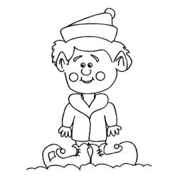 Dessin à colorier: Elfe (Personnages fantastiques et d'aventure) #93906 - Coloriages à Imprimer Gratuits