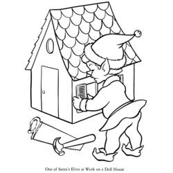 Dessin à colorier: Elfe (Personnages fantastiques et d'aventure) #93927 - Coloriages à Imprimer Gratuits