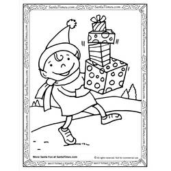 Dessin à colorier: Elfe (Personnages fantastiques et d'aventure) #93928 - Coloriages à Imprimer Gratuits