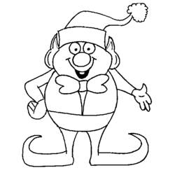 Dessin à colorier: Elfe (Personnages fantastiques et d'aventure) #93934 - Coloriages à Imprimer Gratuits