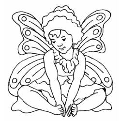 Dessin à colorier: Elfe (Personnages fantastiques et d'aventure) #93940 - Coloriages à Imprimer Gratuits
