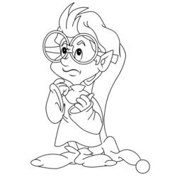 Dessin à colorier: Elfe (Personnages fantastiques et d'aventure) #93942 - Coloriages à Imprimer Gratuits