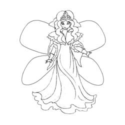 Dessin à colorier: Elfe (Personnages fantastiques et d'aventure) #93964 - Coloriages à Imprimer Gratuits
