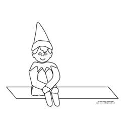 Dessin à colorier: Elfe (Personnages fantastiques et d'aventure) #93987 - Coloriages à Imprimer Gratuits