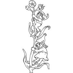 Dessin à colorier: Elfe (Personnages fantastiques et d'aventure) #94003 - Coloriages à Imprimer Gratuits