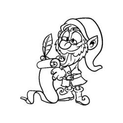 Dessin à colorier: Elfe (Personnages fantastiques et d'aventure) #94006 - Coloriages à Imprimer Gratuits