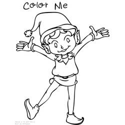 Dessin à colorier: Elfe (Personnages fantastiques et d'aventure) #94083 - Coloriages à Imprimer Gratuits
