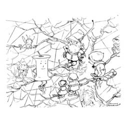 Dessin à colorier: Elfe (Personnages fantastiques et d'aventure) #94139 - Coloriages à Imprimer Gratuits