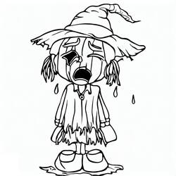 Dessin à colorier: Épouvantail (Personnages fantastiques et d'aventure) #187712 - Coloriages à Imprimer Gratuits