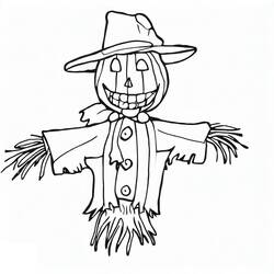 Dessin à colorier: Épouvantail (Personnages fantastiques et d'aventure) #187718 - Coloriages à Imprimer Gratuits