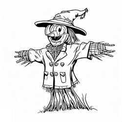 Dessin à colorier: Épouvantail (Personnages fantastiques et d'aventure) #187719 - Coloriages à Imprimer Gratuits