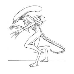 Dessin à colorier: Extraterrestre (Personnages fantastiques et d'aventure) #94567 - Coloriages à Imprimer Gratuits