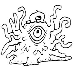 Dessin à colorier: Extraterrestre (Personnages fantastiques et d'aventure) #94643 - Coloriages à Imprimer Gratuits